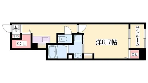 フロレゾン1【102号室】の間取り