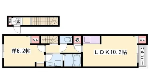 フロレゾン1【205号室】の間取り