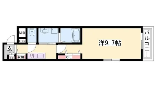 フラッツ・アイ5【106号室】の間取り