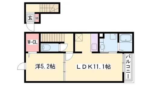 パル山崎【202号室】の間取り