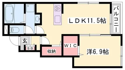 フレンドリー A【101号室】の間取り