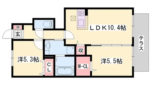 アリエッタ【101号室】の間取り