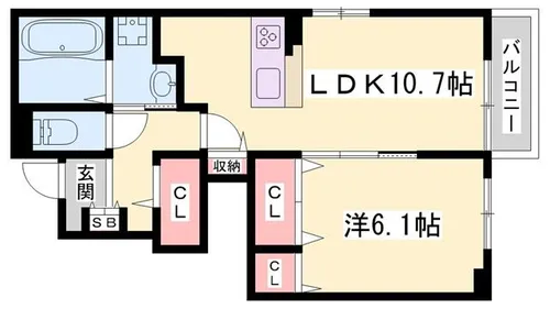 ソレイユガーデン【101号室】の間取り
