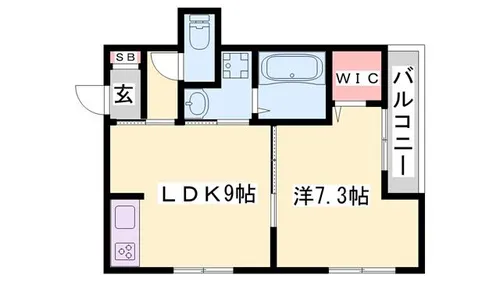 D-PLACE神田町【305号室】の間取り