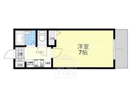 ウェルシーコート高槻【8階】の間取り