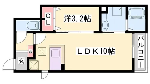 ラッキータウン辻井【103号室】の間取り
