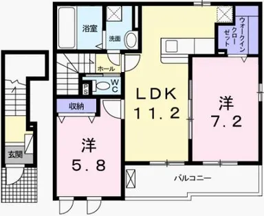 ポーシェガーデン4【202号室】の間取り