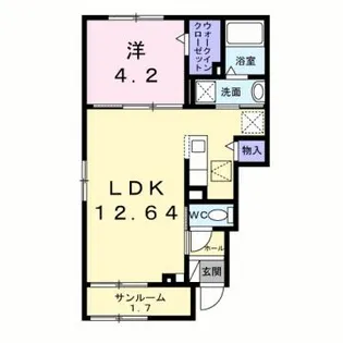 ルニ5【101号室】の間取り