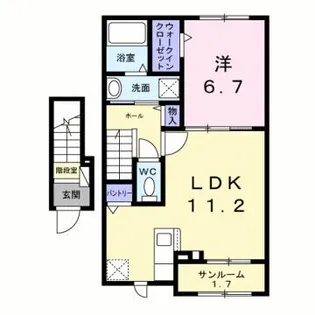 ルニ5【202号室】の間取り