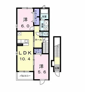 フィデール【2階】の間取り