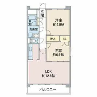 サンパーク一社【3階】の間取り