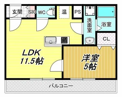 Grow Gold【3階】の間取り