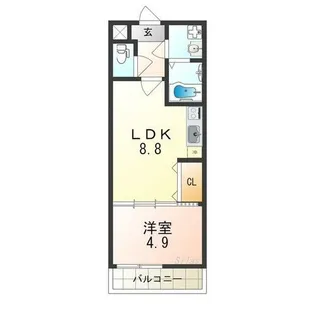 フジパレス堺大浜Ⅴ番館【3階】の間取り