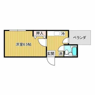 ウェルネスコート瓦屋町【6階】の間取り