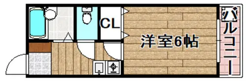 ぷりんせす八丁畷B棟【3階】の間取り