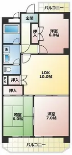 トーク21【3階】の間取り