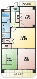 トーク21【3階】の間取り