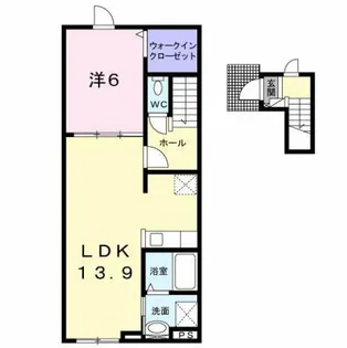 ラパーチェ伊達【2階】の間取り