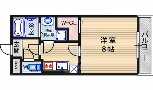 レジデンシア竹橋【1階】の間取り