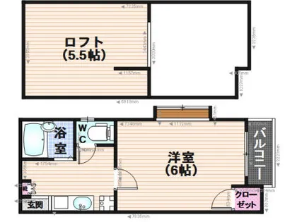 TMエクセレント井尻【202号室】の間取り