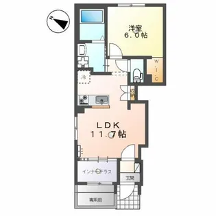 ブドワール【1階】の間取り