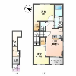 ブドワール【2階】の間取り