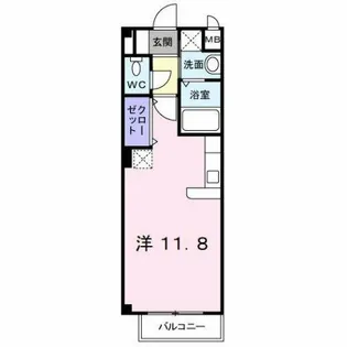 カレント上吉田ⅠB【1階】の間取り