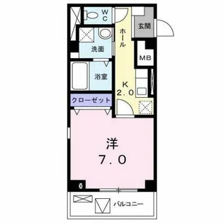 クリス戸ノ上【4階】の間取り