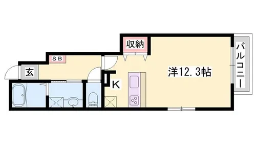マーカスA【104号室】の間取り