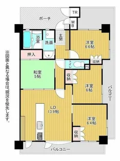 アーティックスエグゼ足原【5階】の間取り