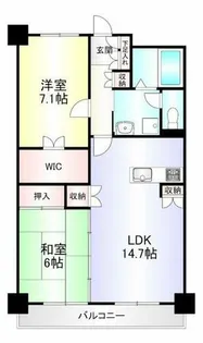 シャトレ大手町N棟【2階】の間取り