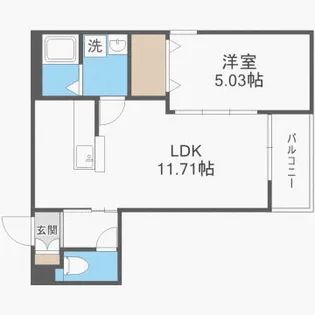 メゾンクレール博多南五番館【3階】の間取り