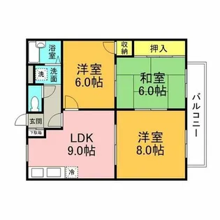 モアクレスト花田公園A棟【1階】の間取り
