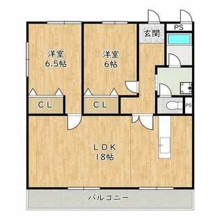 メゾン大美野【1階】の間取り