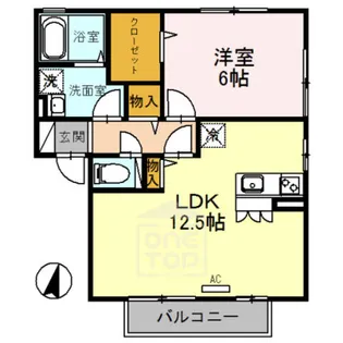 カーサアルペジオB棟【1階】の間取り