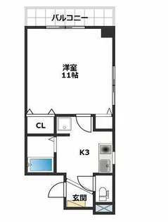 いわき6番館【601号室】の間取り