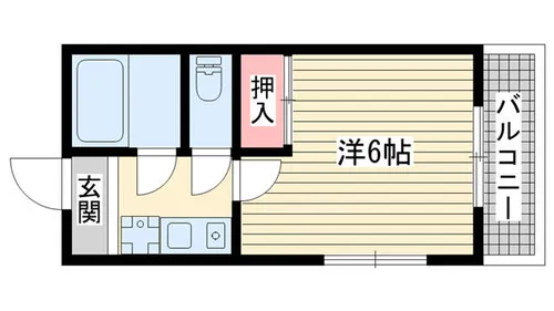 岡マンション【201号室】の間取り