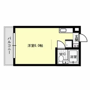 エルビス警固【3階】の間取り