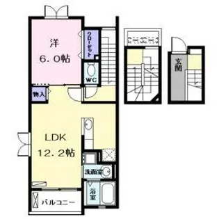 メゾンM&M Ⅱ【3階】の間取り