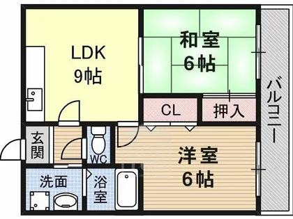 グランシャリオ千里丘【5階】の間取り