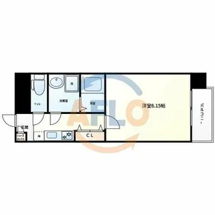 ウインズコート都島【6階】の間取り