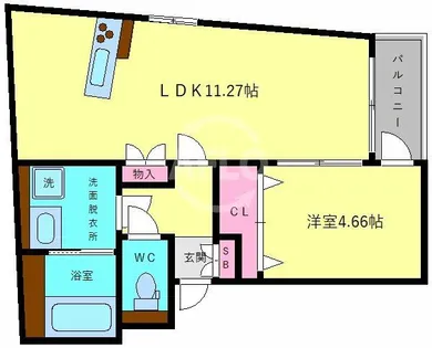 パロス武庫川【2階】の間取り