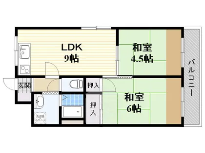 オークマンション【2階】の間取り