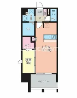 ブラン スタイル博多【11階】の間取り