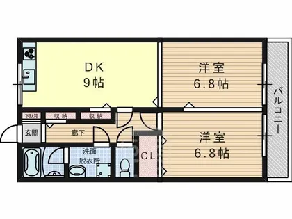 ヴィラミシカ【2階】の間取り