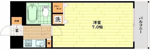大阪府大阪市都島区都島本通3丁目【マンション】の間取り