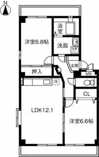 エトワール桜B【202号室】の間取り