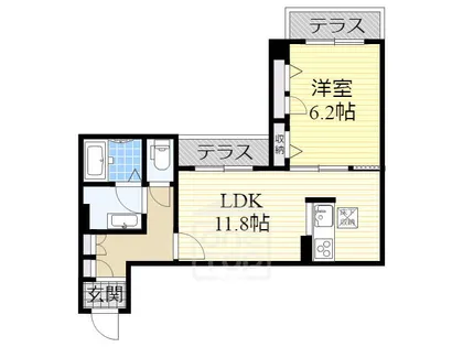 MAST COURT茨木【1階】の間取り