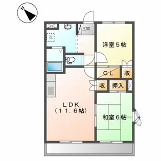 アクエリアス【2階】の間取り