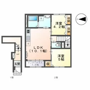 レポネリオ【2階】の間取り